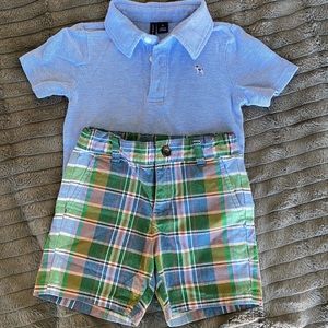 COPY - Janie and Jack polo and short set 2T